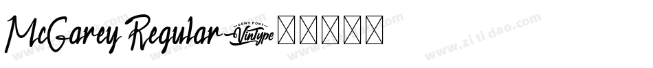 McGarey Regular字体转换